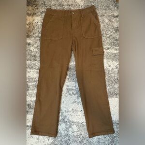 Kut From The Kloth Cargo Ankle Straight Leg Pants Size 10 Autumn Brown